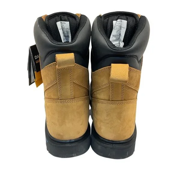 DAKOTA Men 8" Steel Toe Steel Plate Quad Comfort Work Boots 8522 Wheat Size 10W - Picture 3 of 8